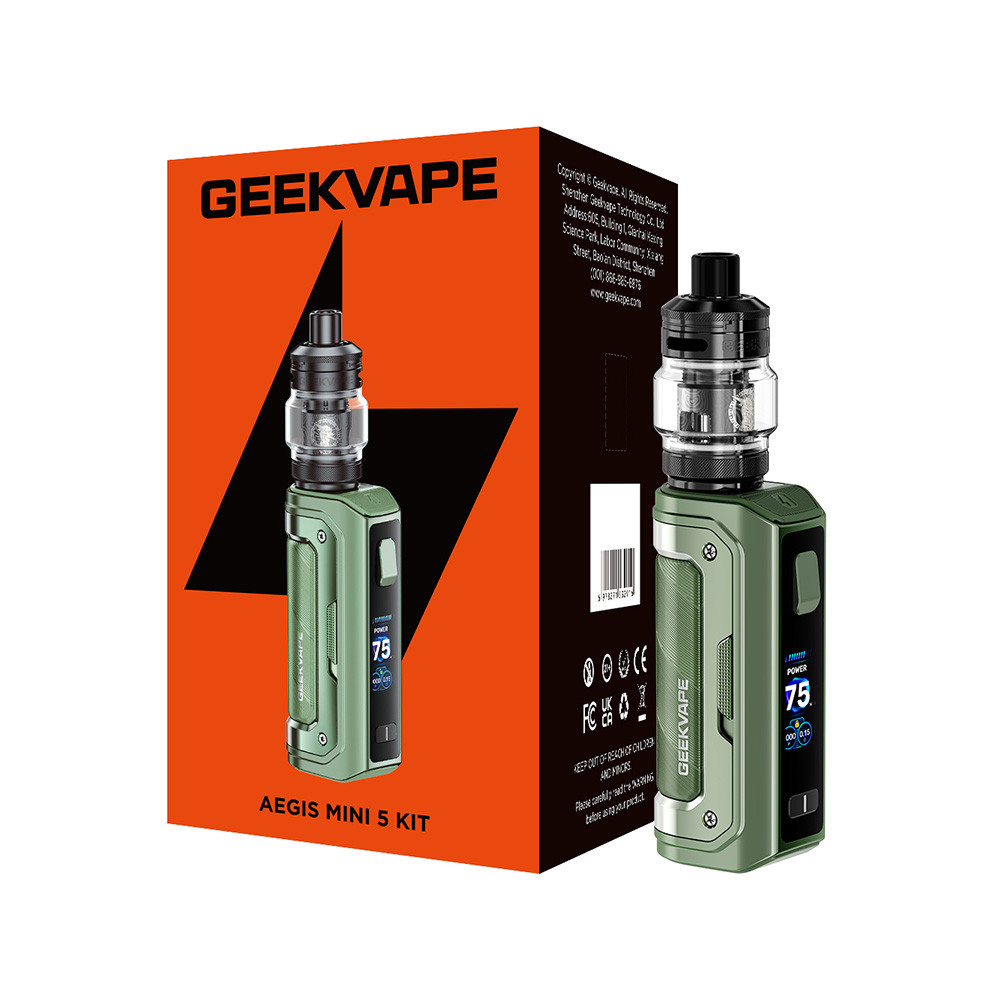 GeekVape Aegis Mini 5 100W 3200mAh Starter Kit With 5ML Z Nano 3 Tank (MSRP $72.90)