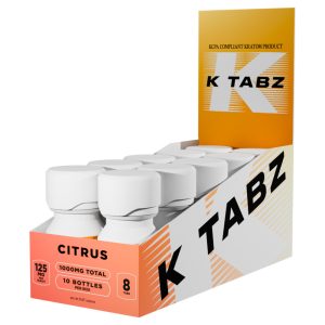 K Tabz Chewable Kratom Tablets 1000MG - 8ct Jar - Display of 10 Jars (MSRP$ 28.99 Each)