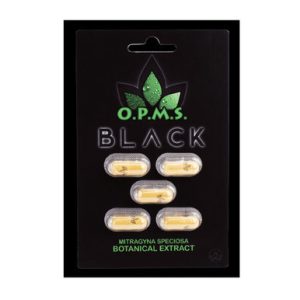 O.P.M.S. 650MG Mitragyna Speciosa Botanical Extract Kratom Capsules - 5ct