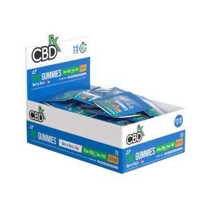CBDfx Delta 9 THC Gummies 25MG CBD / 5MG THC - 1ct Pouch - Display of 50 Pouches (MSRP $2.99 Each)