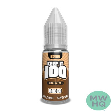 Keep It 100 Bar Salts Nicotine Salt E-Liquid 10ML - Display of 10