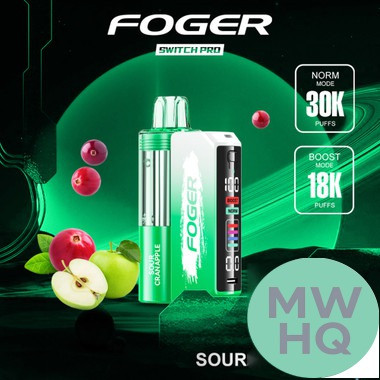Foger Switch Pro Kit 30K Puffs 19ML Disposable Device & Power Bank - Display of 5