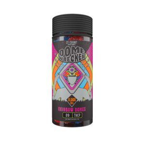 Dome Wrecker Powered By HiXotic Delta 9 + THCP Vegan Gummies 11000MG - 21ct Jar - Display of 6 Jars