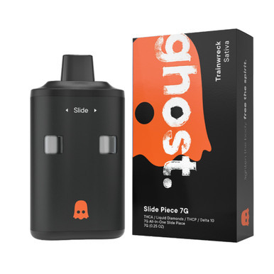 Ghost Hemp Slide Piece Delta 10 + THCA + Liquid Diamonds + THCP Disposable Vape Device 7G - Display of 5