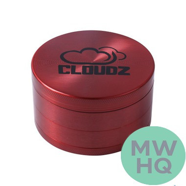 Cloudz Smoke Grinderz Grinder - 75mm - 4 Parts - Assorted Colors - Display of 6 (MSRP $14.99 Each)