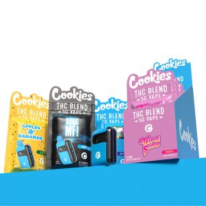 Cookies All-In-One Blend D8 + THC-P + THC-A Disposable Vape 5G - Display of 5 (MSRP $49.99 Each)