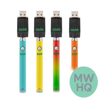 Ooze Twist Adjustable Voltage Preheat Slim Pen Battery With USB Charger