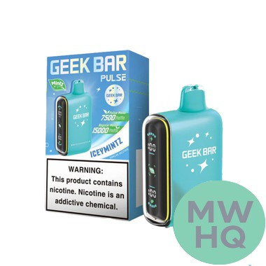 Geek Bar Pulse 16ML 15K Puffs Disposable Device With Battery & E-Liquid Full Screen - Display of 5