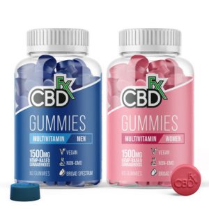 CBDfx 1500mg Broad Spectrum CBD Gummies Men & Woman Multivitamin - 60ct