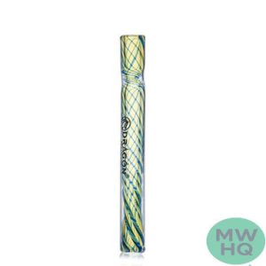Dragon Platinum Glass One Hitter Chillum Hand Pipe - 105MM - Assorted Colors - Display of 24 [DP-22] (MSRP $5.00 Each)