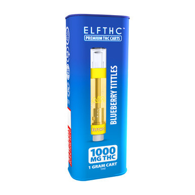 ELFTHC Delta THC Vape Cartridge 1G - Display of 8