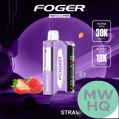 Foger Switch Pro Kit 30K Puffs 19ML Disposable Device & Power Bank - Display of 5