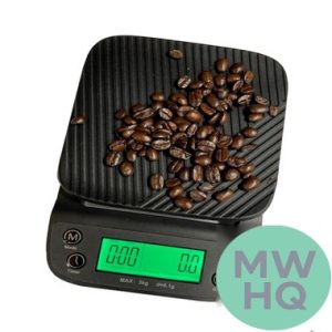 Superior Balance Coffee Scale With Timer Scale 3000g x 0.1g With Clear Bowl
