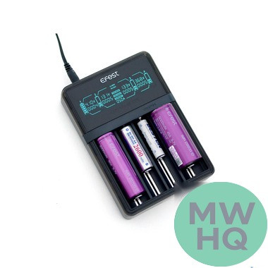 Efest LUC V4 Elite - Quad Slot HD LCD Battery Charger