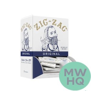 Zig-Zag Original Rolling Papers - Single Wide Size - Booklet of 32 - Display of 48 Booklets