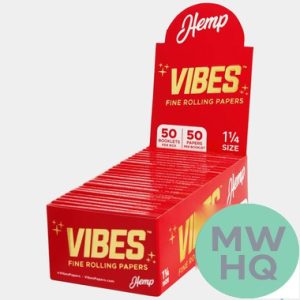Vibes Rolling Papers - 1.25 Inch - Pack of 50