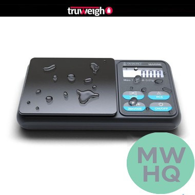 Truweigh MARINE IP65 Rated Washdown Mini Scale - 100g x 0.01g