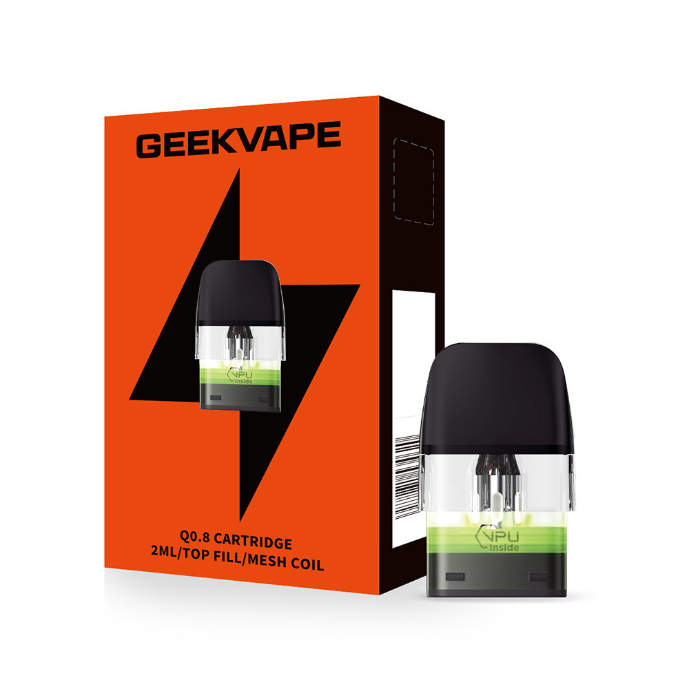 GeekVape Q 2ML Top Fill Replacement Cartridge Pod - Pack of 3 (MSRP $9.60)
