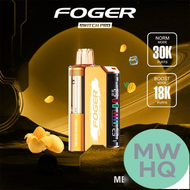 Foger Switch Pro Kit 30K Puffs 19ML Disposable Device & Power Bank - Display of 5