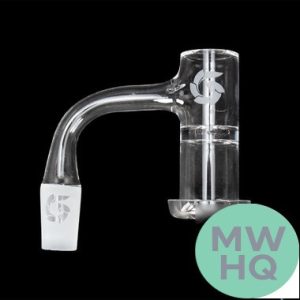 Glass House Turbo Beveled Top Terp Base Quartz Banger With Frosted Joint Kit