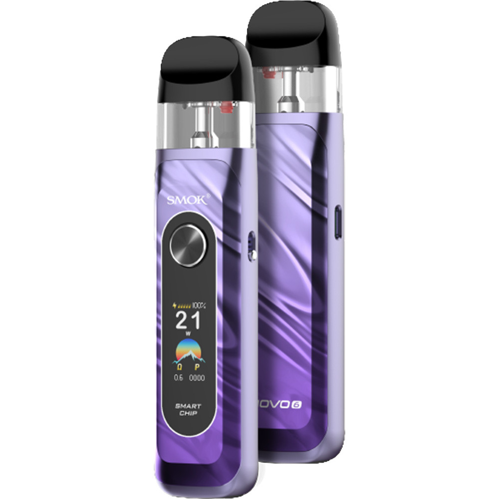 SMOK Novo 6 1700mAh Pod System Starter Kit With 2 x 3ML Novo 5 Refillable Pod (MSRP $32.00)