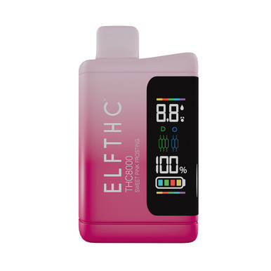 ELFTHC SPECTRE Delta THCA + THCX + THCJD + THCP + Liquid Diamond Infused Rechargeable Disposable With Digital Screen 8G - Display of 5