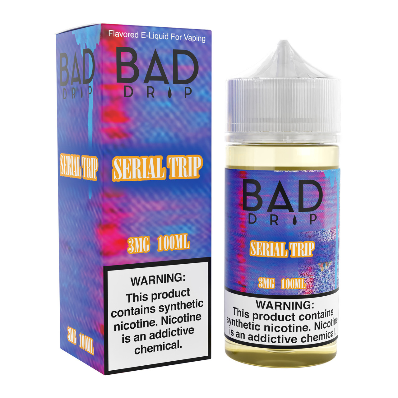 Bad Drip Synthetic Nicotine E-Liquid 100ML (MSRP $24.99)
