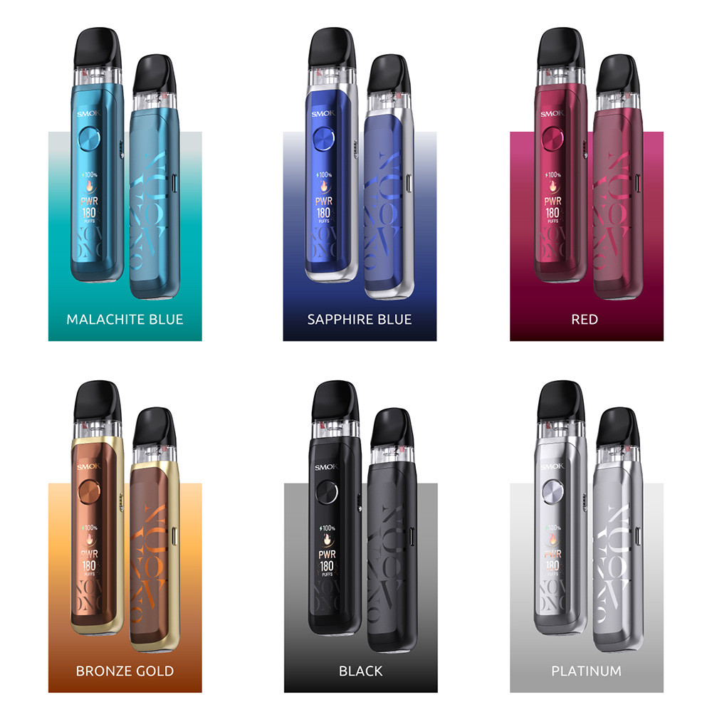 SMOK Novo Axis 1350mAh Pod System Starter Kit With 2 x 2ML Refillable Novo SLR 2.0 Pod (MSRP $29.99)