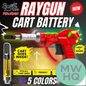 Smyle Raygun Penjamin 400mAh VV Preheat 510 Cart Battery With Lights & Sound