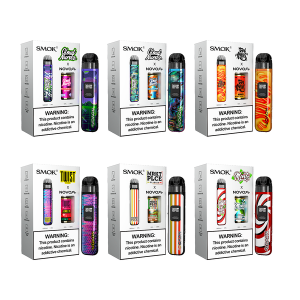 SMOK NOVO PRO 1300mAh Pod System Starter Kit With 2 x Refillable 3ML NOVO Pod & 10ML 50mg Salt Nicotine E-Liquid Bottle