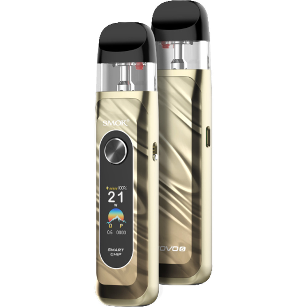 SMOK Novo 6 1700mAh Pod System Starter Kit With 2 x 3ML Novo 5 Refillable Pod (MSRP $32.00)