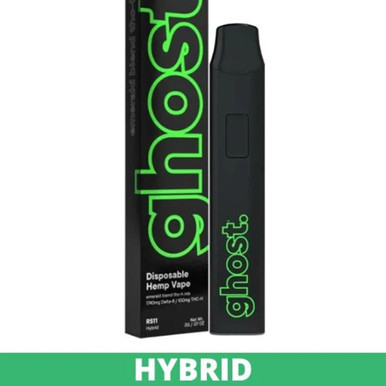 Ghost Emerald Blend Delta-8 + THC-H Mix Disposable Hemp Vape Device 2G - Display of 10