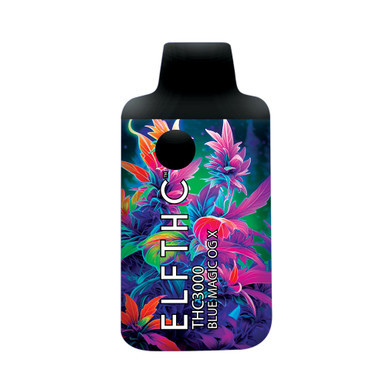 ELFTHC 3000 Limited Edition Delta D8 + THC-P + THC-X High Potency Disposable Vape Device 3G - Display of 5