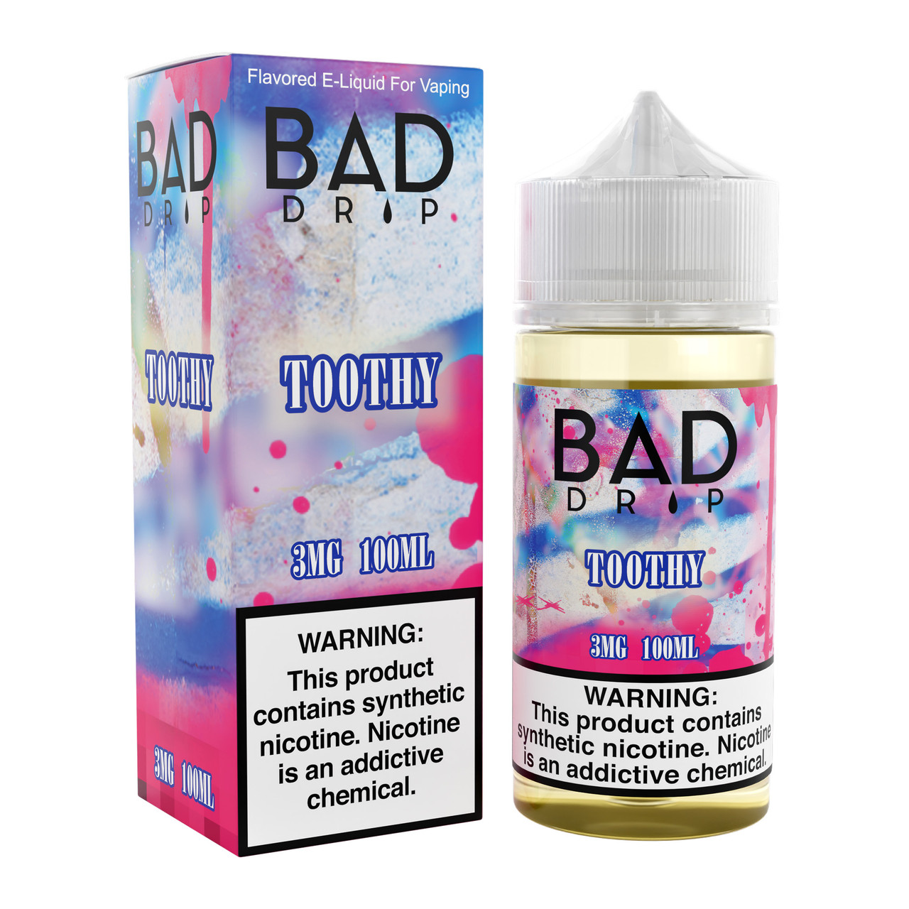 Bad Drip Synthetic Nicotine E-Liquid 100ML (MSRP $24.99)