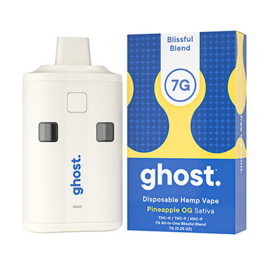 Ghost Hemp All-In-One Blissful Blend Delta THC-H + THC-P + HHC-P Disposable Hemp Vape Device 7G - Display of 5