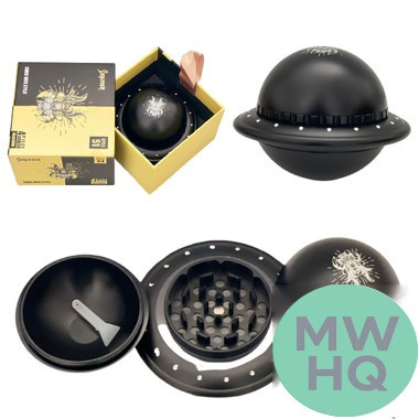 Shredder Double Extra Large Grinder UFO Shape - Style 51 - 85mm - 4 Part