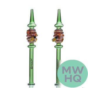 Dragon Platinum Nectar Collector With 14MM Male Titanium Tip - 200MM - Assorted Colors [PNC-008] (MSRP $20.00)