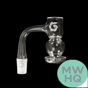 Glass House Egg Terp Beveled Top Quartz Banger With Frosted Joint