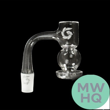 Glass House Egg Terp Beveled Top Quartz Banger With Frosted Joint