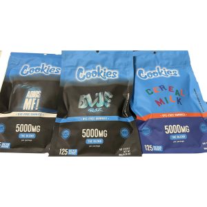 Cookies D8 + D9 THC Blend Dye-Free Infused Gummies 5000MG - 40ct Pouch (MSRP $50.00)