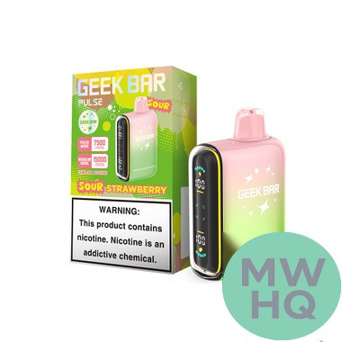 Geek Bar Pulse 16ML 15K Puffs Disposable Device With Battery & E-Liquid Full Screen - Display of 5