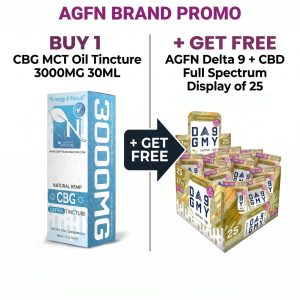 AGFN CBG MCT Oil Tincture 3000MG 30ML (MSRP $34.99)