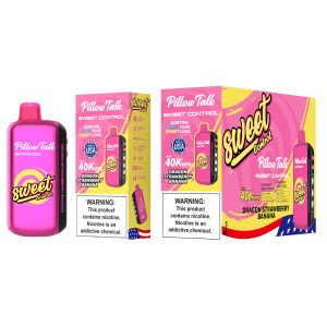 Pillow Talk Sweet Control 40K Puffs 20ML Disposable Device With Ice & Sweet Control - Display of 5 - Built In USA (MSRP $17.99 Each)