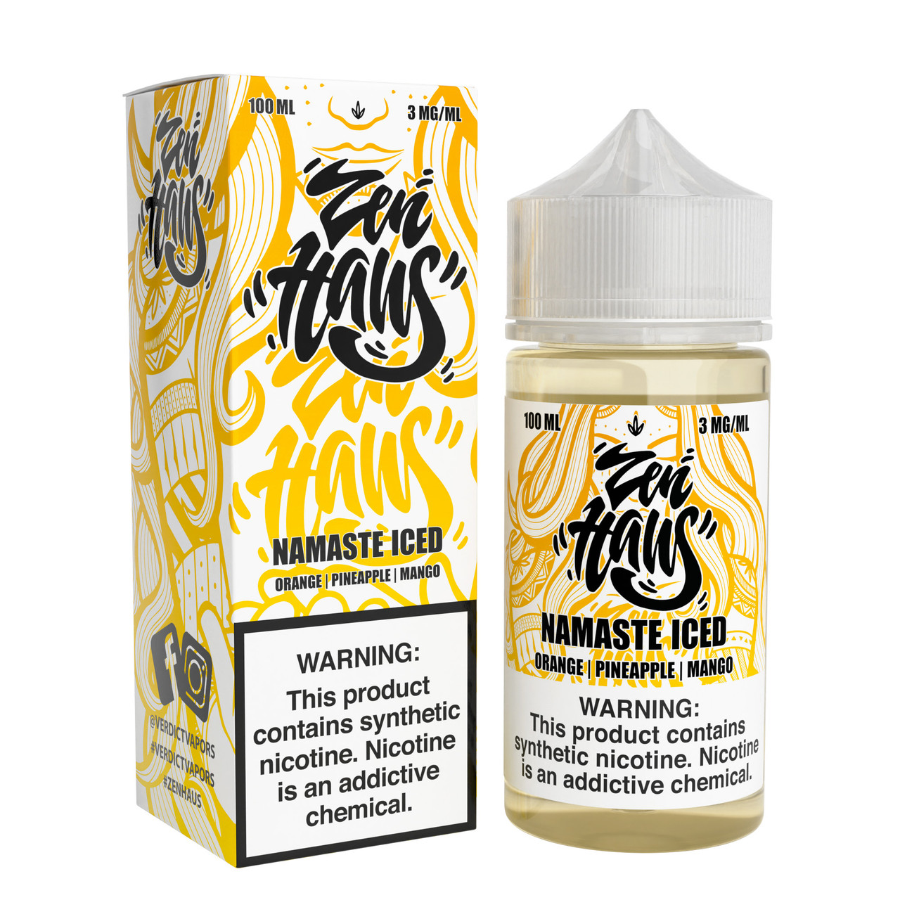 Zen Haus Synthetic Nicotine E-Liquid 100ML (MSRP $24.99)