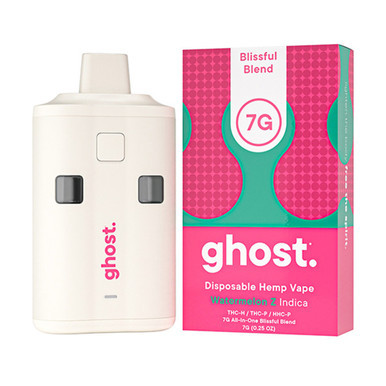 Ghost Hemp All-In-One Blissful Blend Delta THC-H + THC-P + HHC-P Disposable Hemp Vape Device 7G - Display of 5