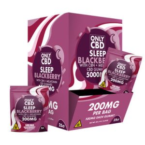 ONLY CBD Gummies 200MG - 2ct Pack - Display of 25 Packs (MSRP $5.99 Each)