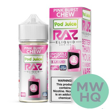 POD Juice x RAZ Series Nicotine E-Liquid 100ML
