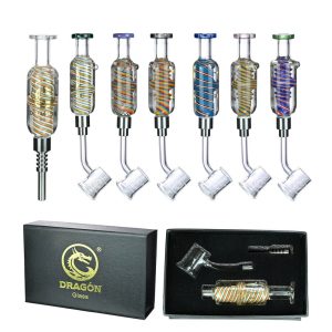 Dragon Glass Wig-Wag Nectar Collector Set - Assorted Colors [NC-020] (MSRP $24.00)