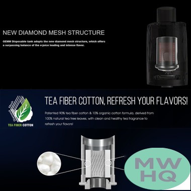 FreeMaxx GEMM 5ML Disposable Sub-Ohm Tank With G1 Coils - Pack of 2