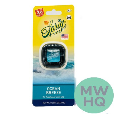 Sprig Car Air Freshener With Vent Clip 0.10 Oz. - Display of 12